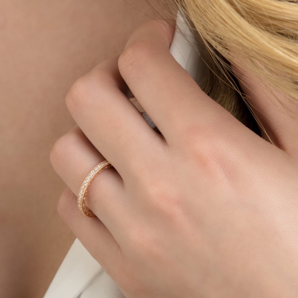 Authentic Pandora Rose ring size 54